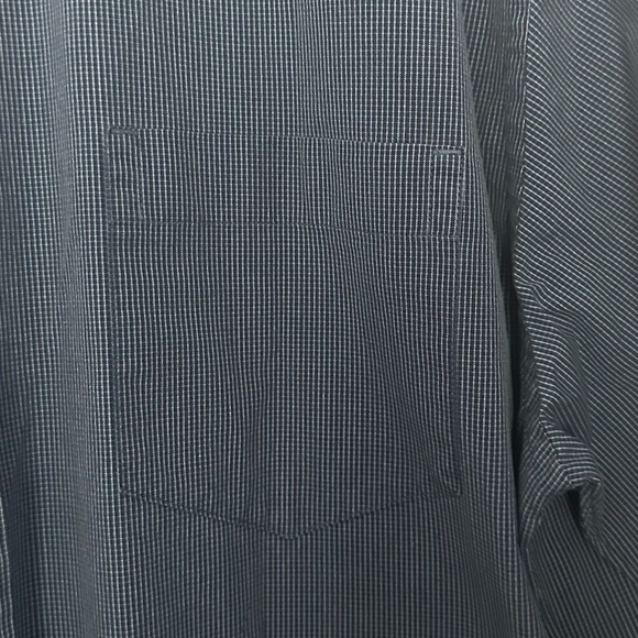 J. Crew Long Sleeve Button-Down Men’s Shirt Blue Gray Size XL 17.5-18 Office - Picture 3 of 6